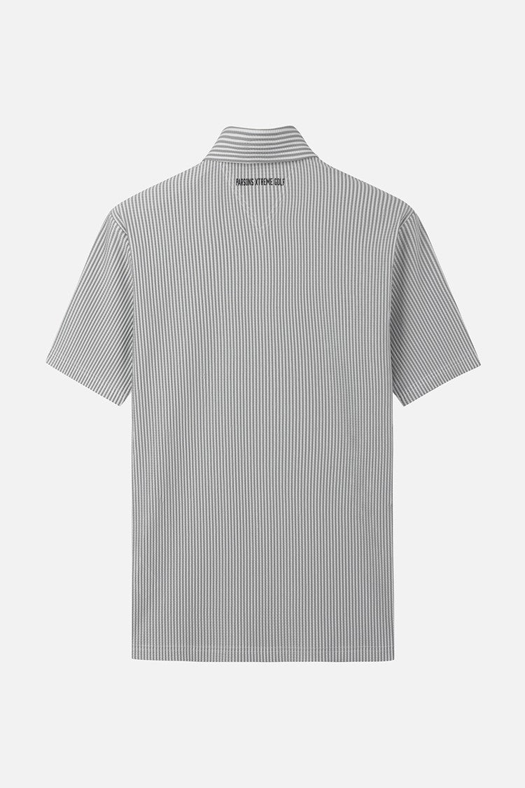 MNS STRIPE PATTERN COLLAR SS
