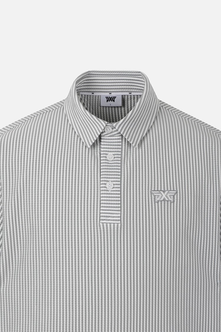 MNS STRIPE PATTERN COLLAR SS
