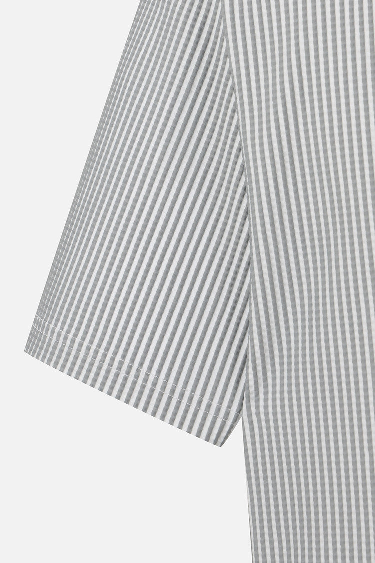 MNS STRIPE PATTERN COLLAR SS