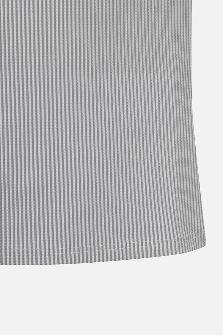 MNS STRIPE PATTERN COLLAR SS