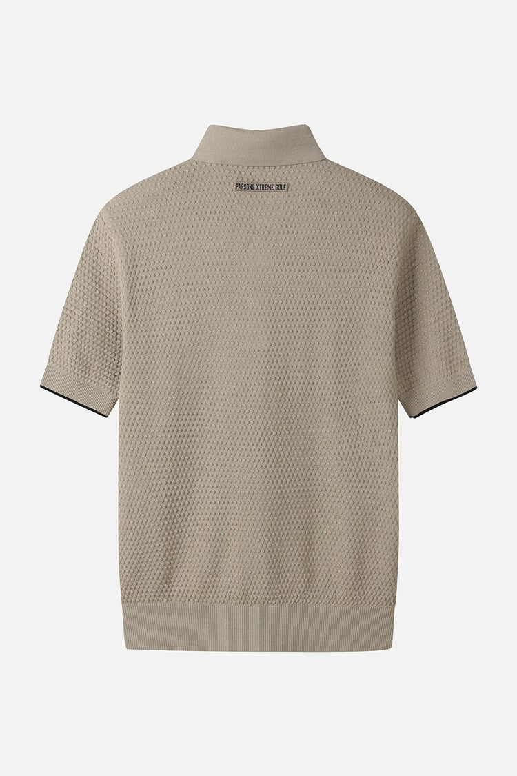 MNS TEXTURED SHORT-SLEEVED SWEATER