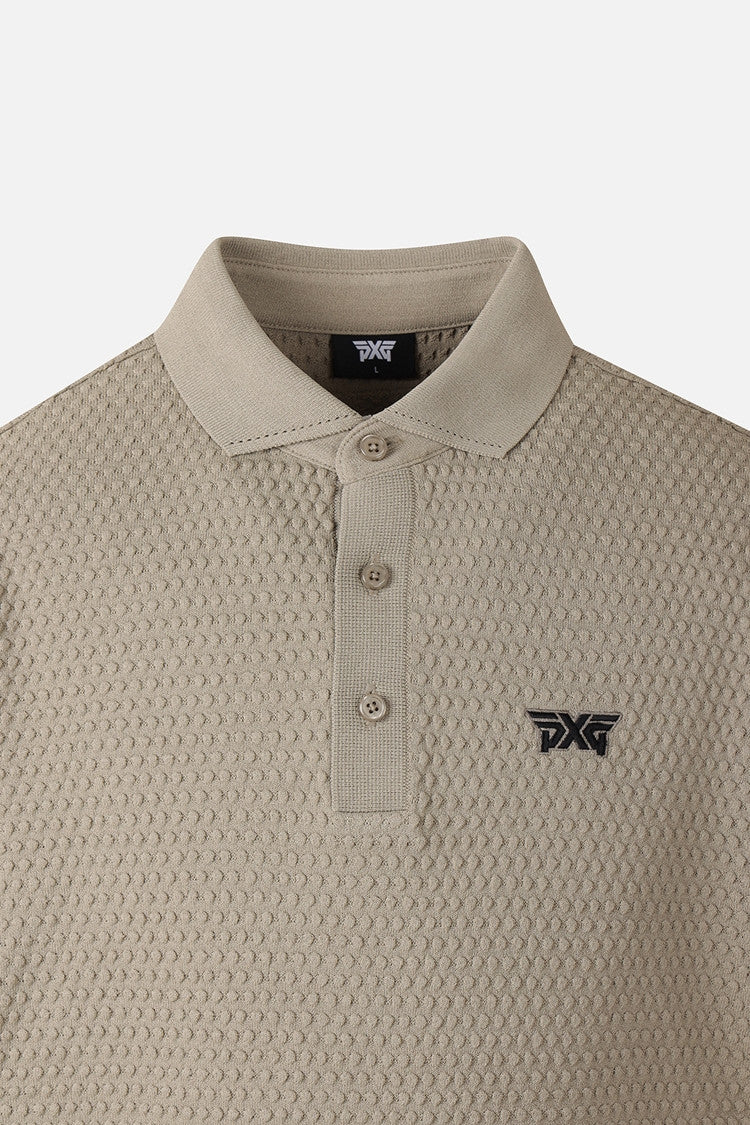 MNS TEXTURED SHORT-SLEEVED SWEATER