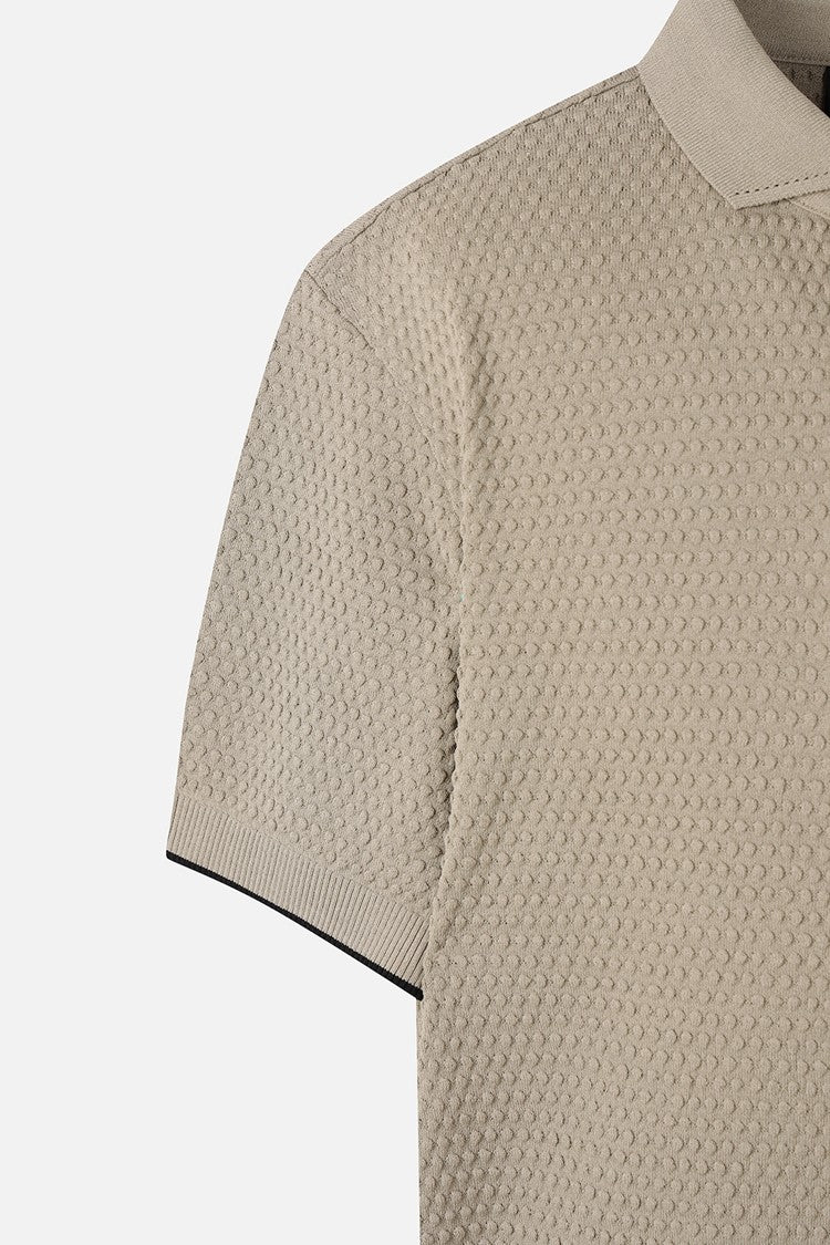 MNS TEXTURED SHORT-SLEEVED SWEATER