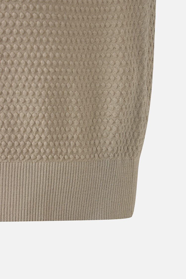 MNS TEXTURED SHORT-SLEEVED SWEATER