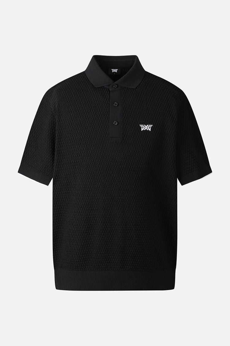 MNS TEXTURED SHORT-SLEEVED SWEATER