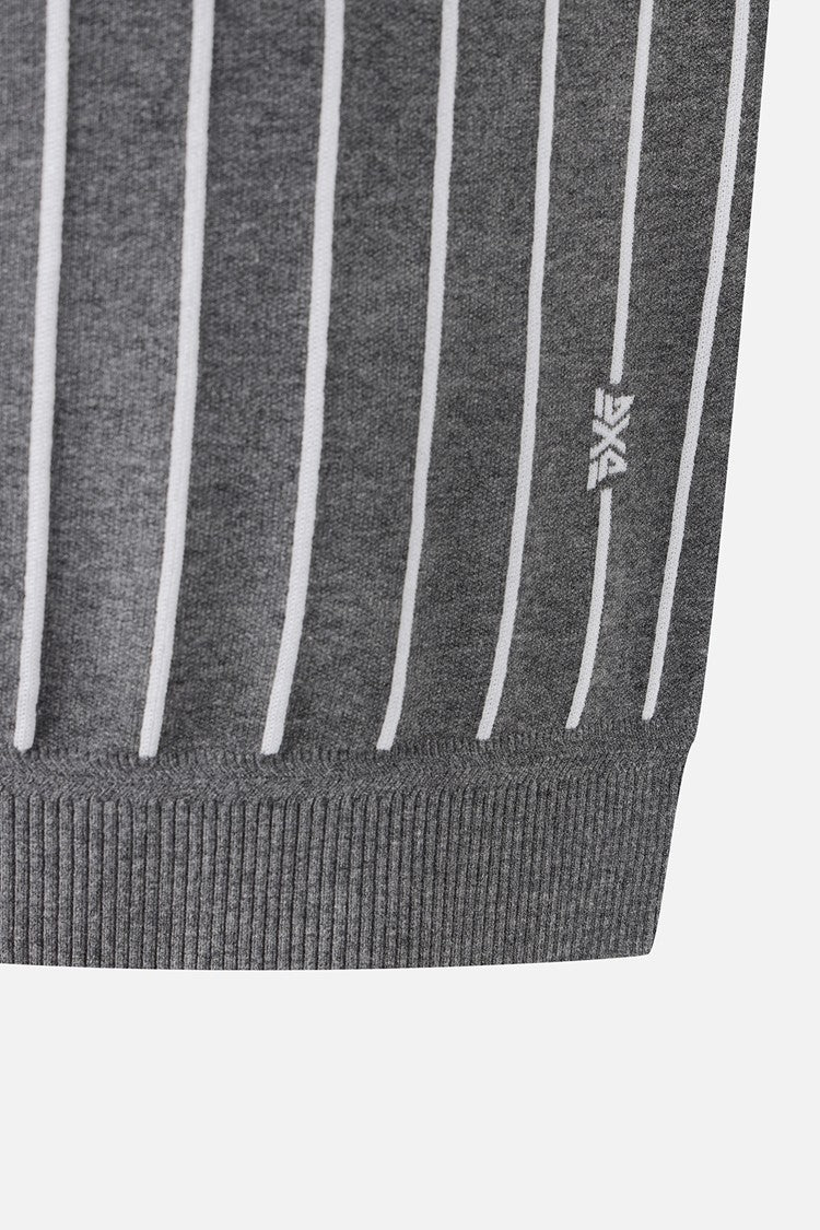 MNS STRIPE PATTERN SWEATER VEST