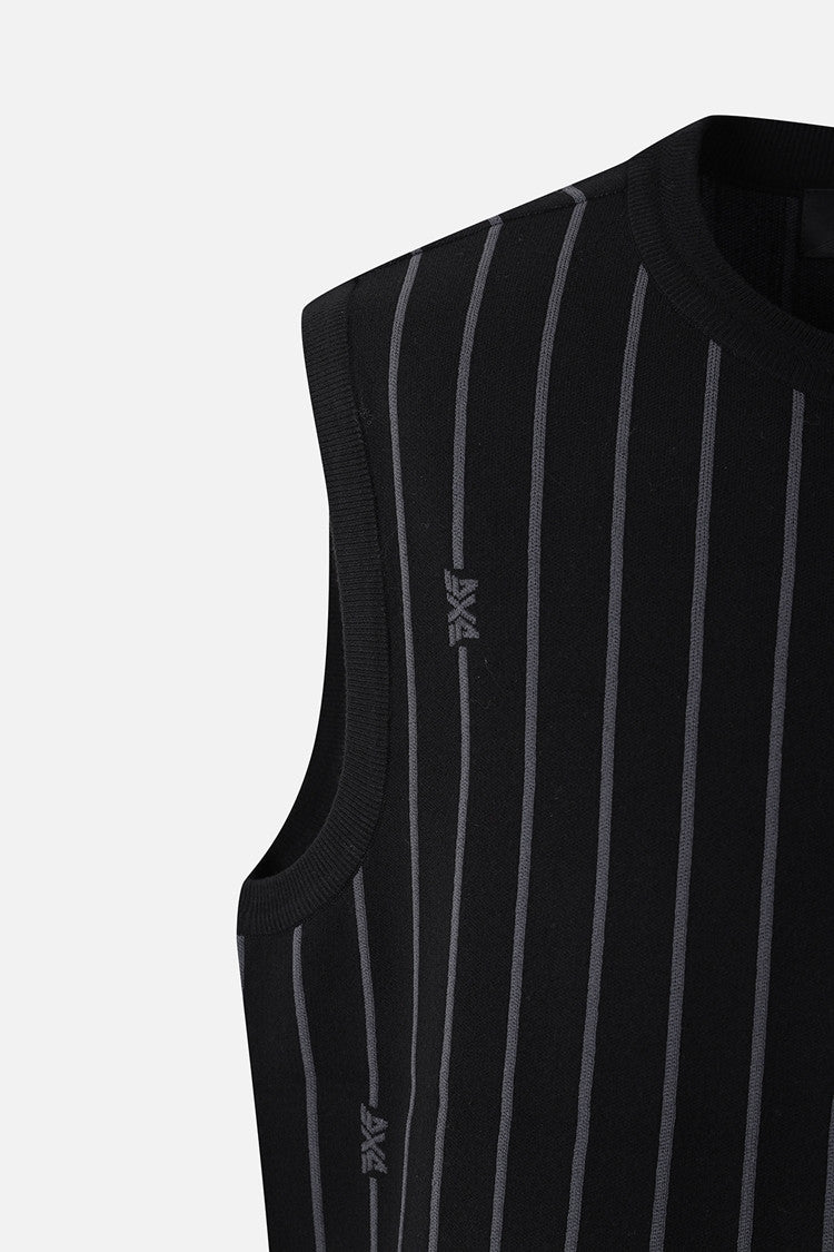 MNS STRIPE PATTERN SWEATER VEST
