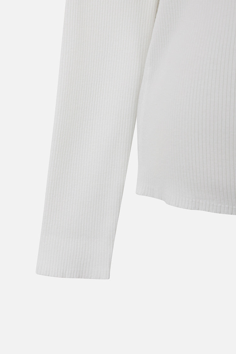 WMNS RIBBED COLLAR SWEATER