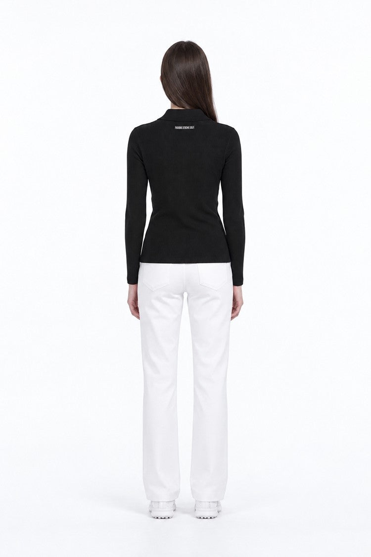 WMNS RIBBED COLLAR SWEATER
