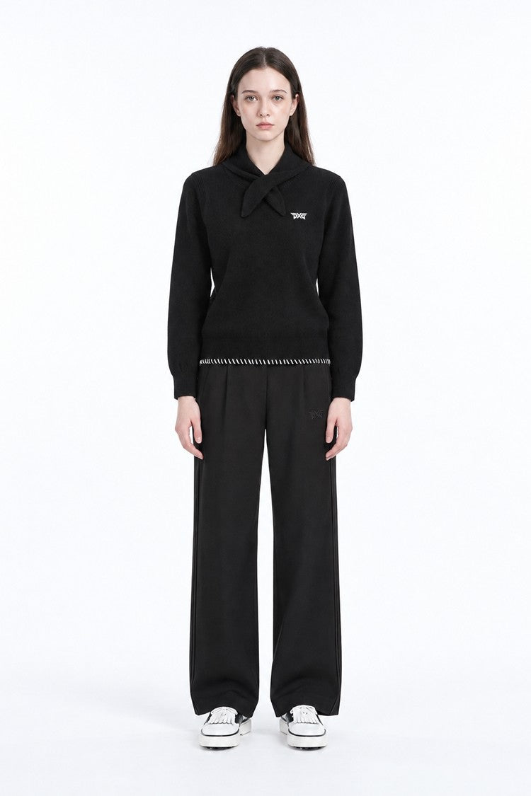 WMNS SIDE PLEAT WIDE PANTS