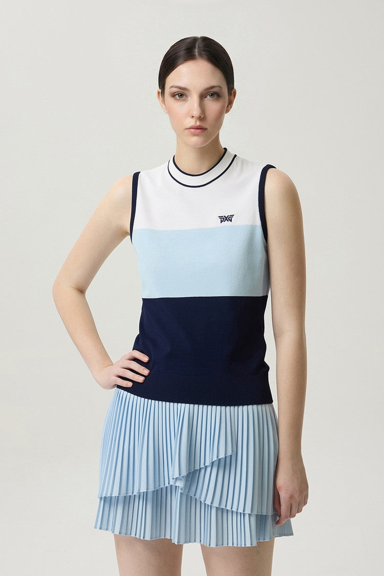 WMNS COLOR BLOCK KNIT SL