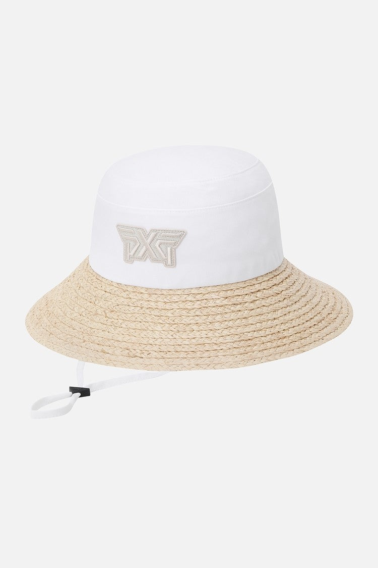 WMNS COLORBLOCK RAFFIA HAT