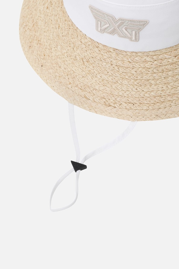 WMNS COLORBLOCK RAFFIA HAT