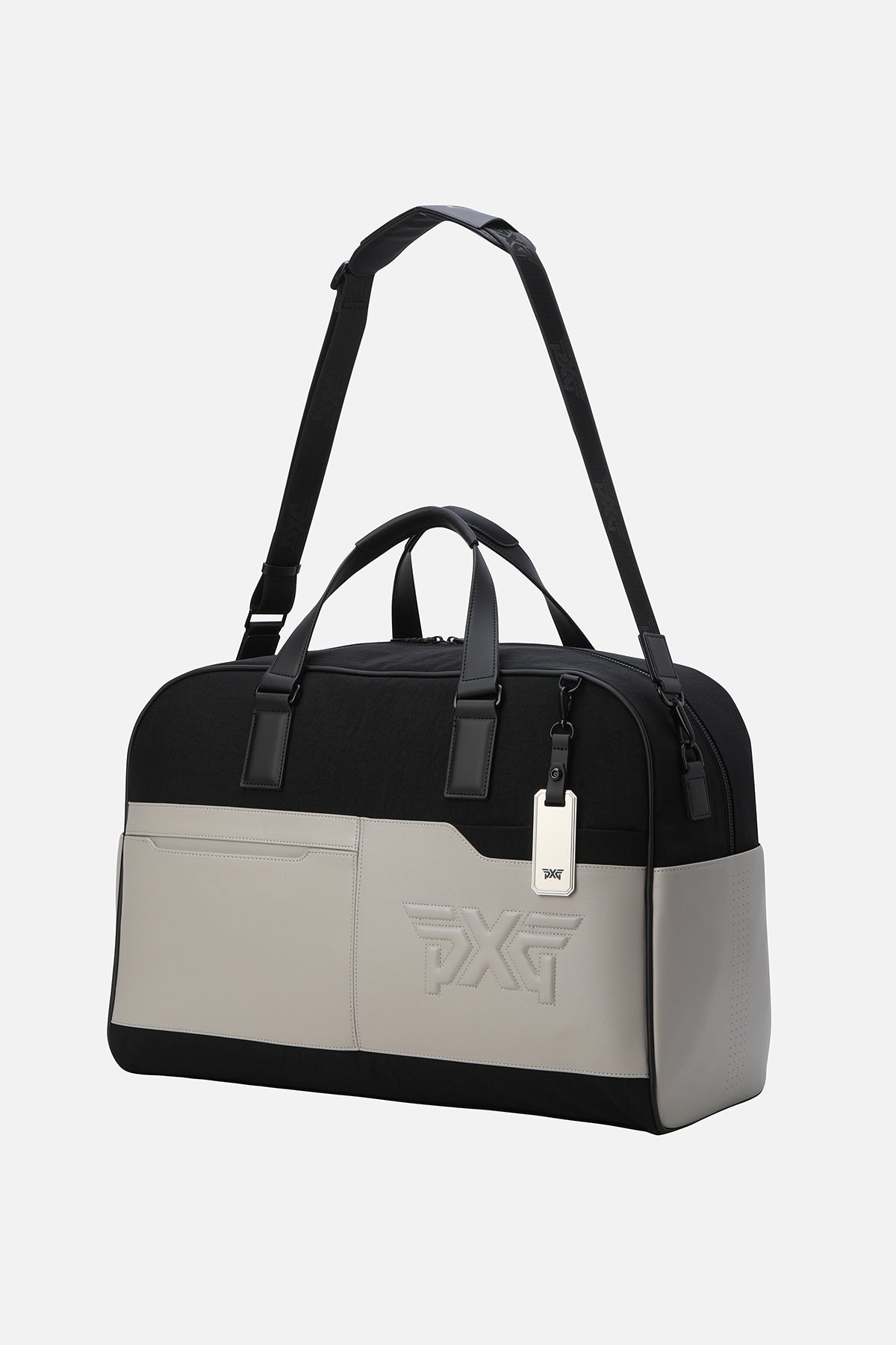 PERFORATED HYBRID BOSTON BAG