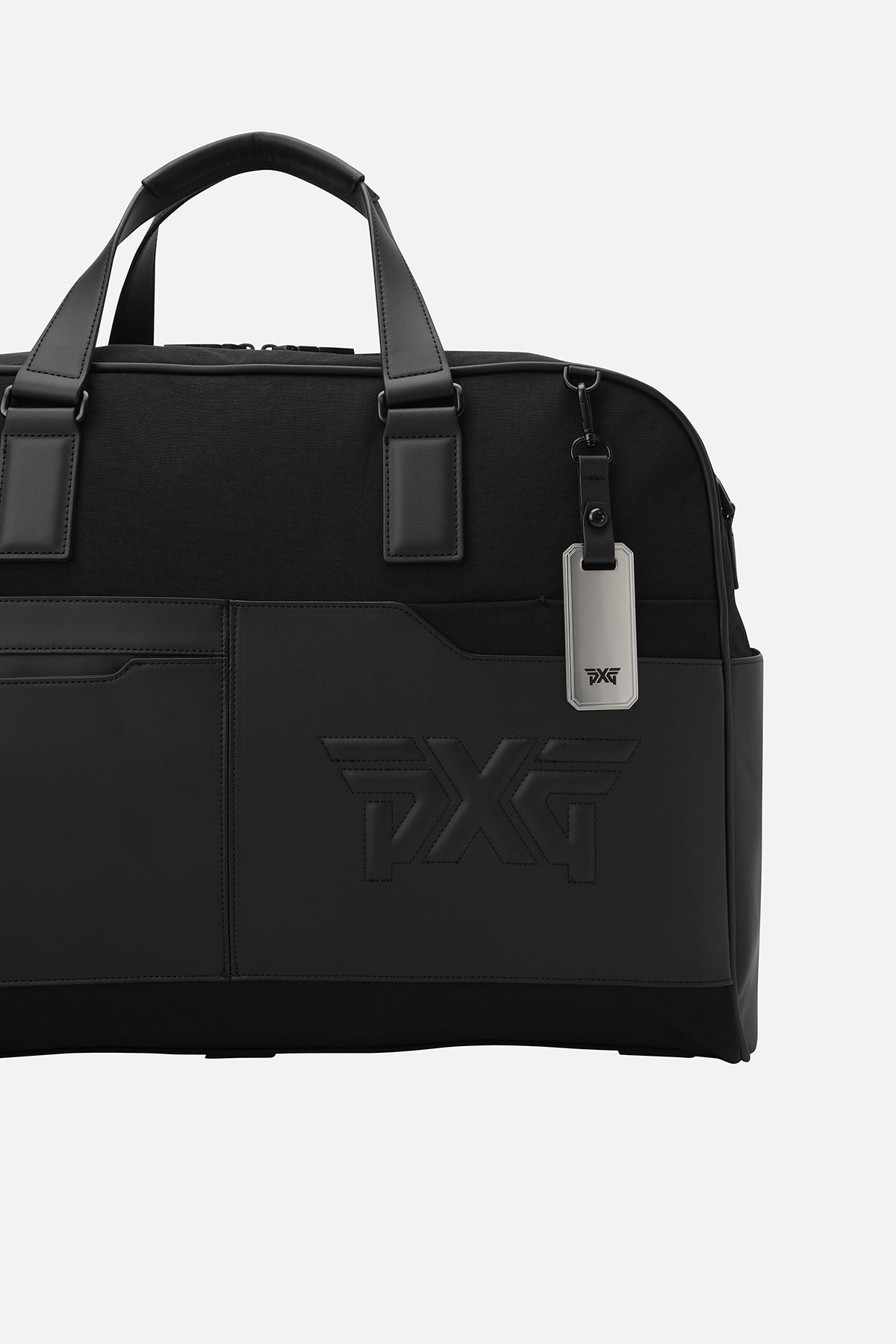 PERFORATED HYBRID BOSTON BAG