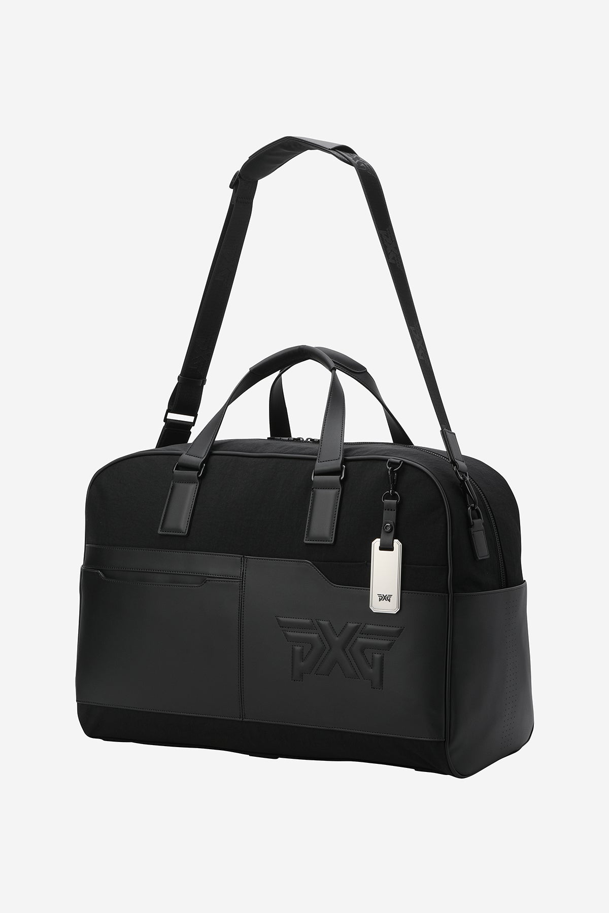 PERFORATED HYBRID BOSTON BAG