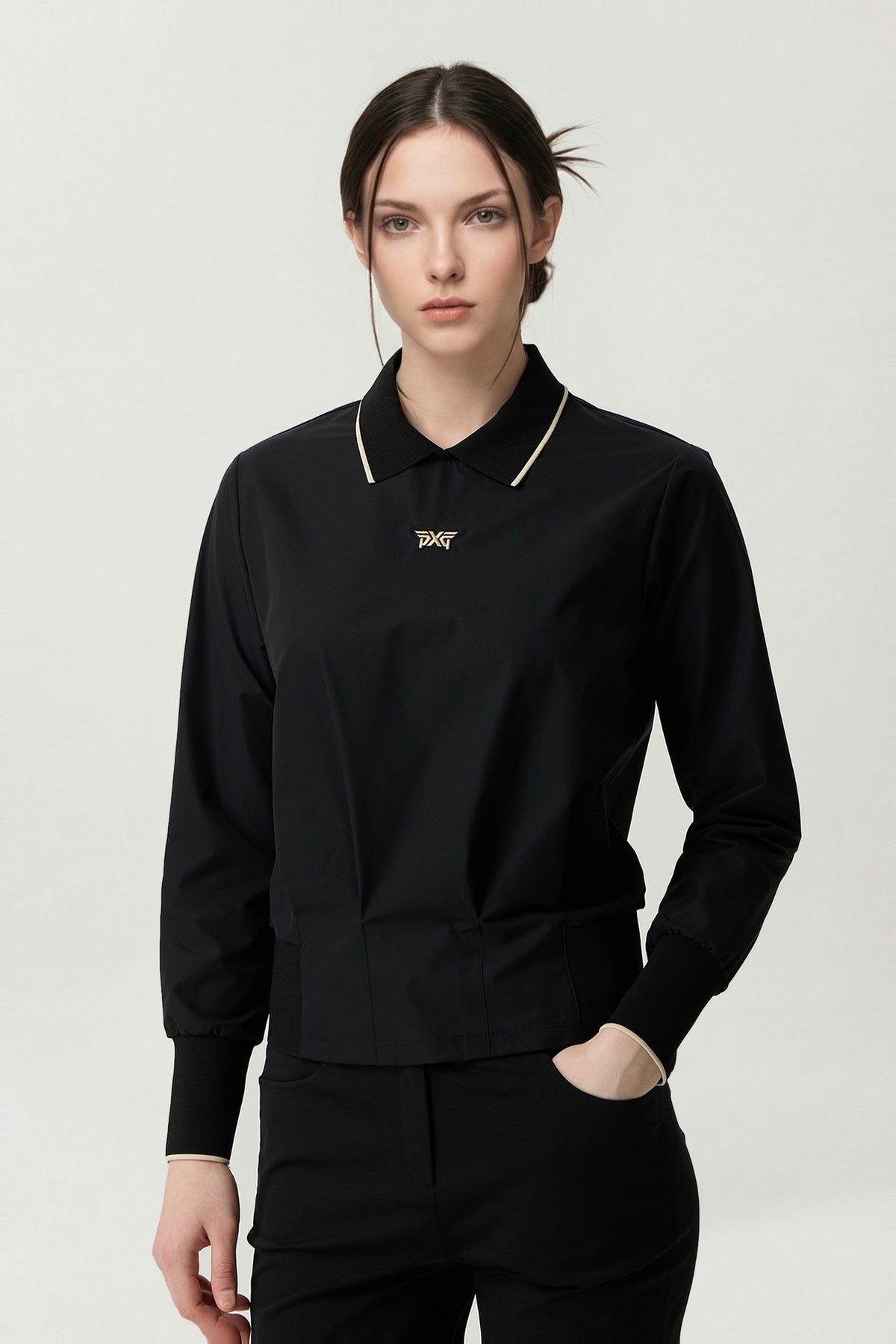 WMNS HOURGLASS FIT COLLAR LS