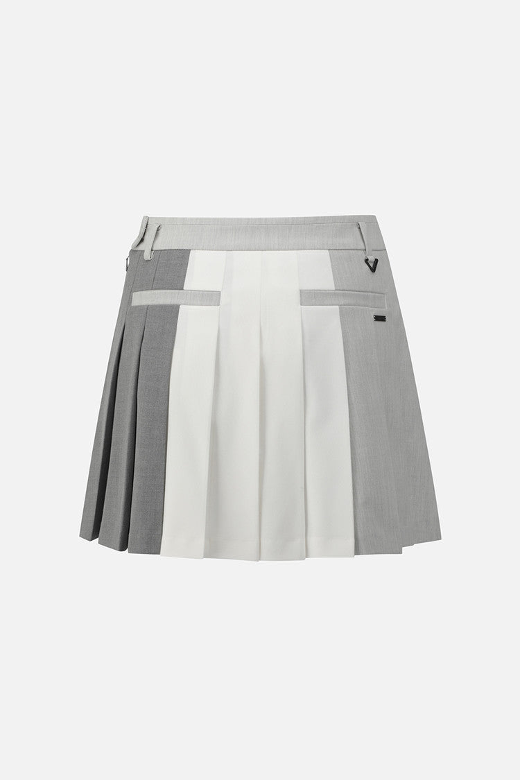 WMNS TRICOLOR PLEATED SK