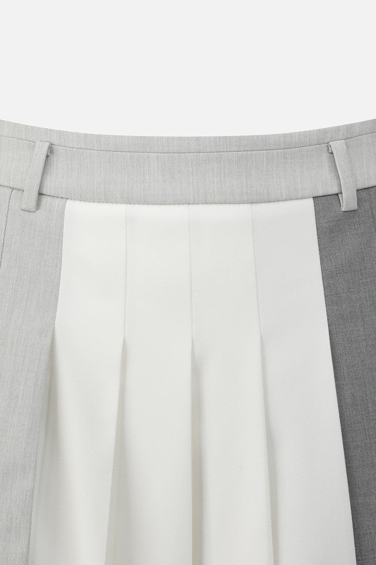 WMNS TRICOLOR PLEATED SK