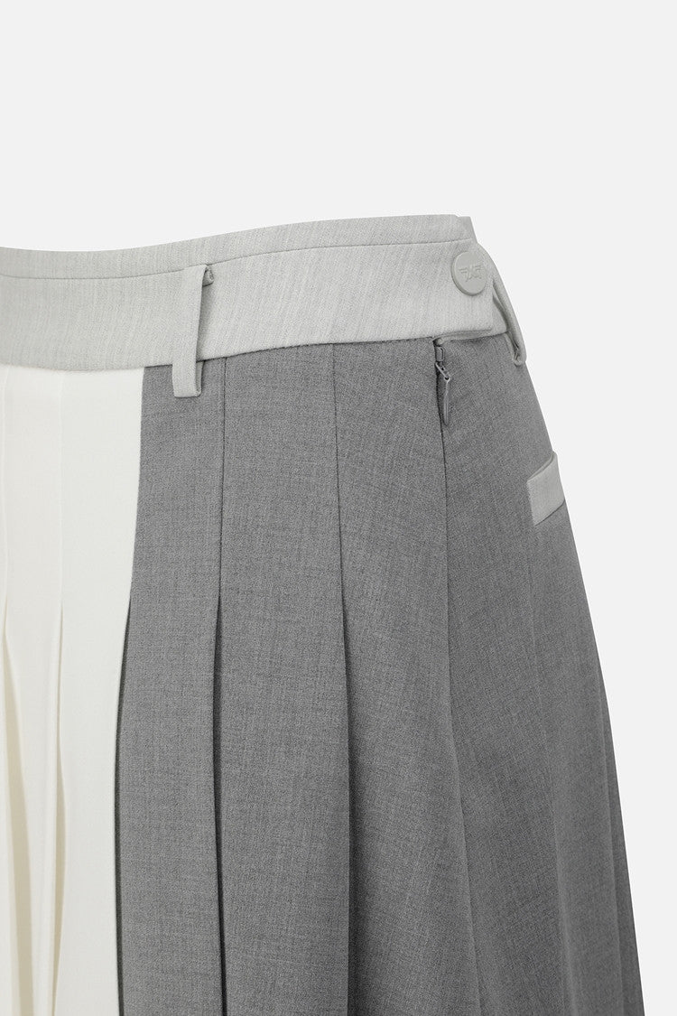 WMNS TRICOLOR PLEATED SK