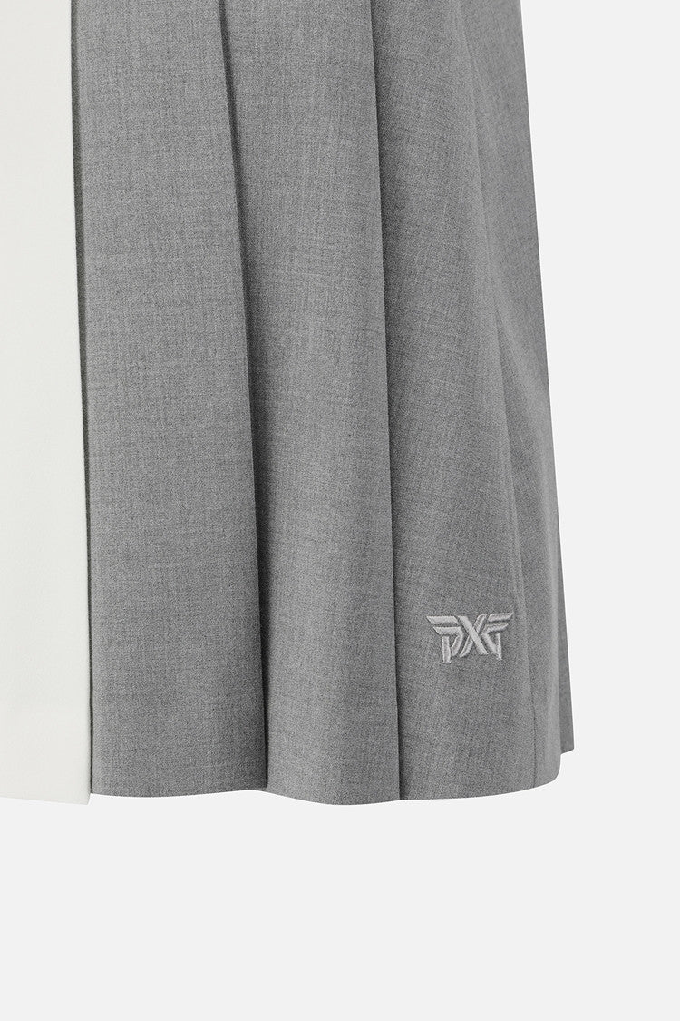 WMNS TRICOLOR PLEATED SK