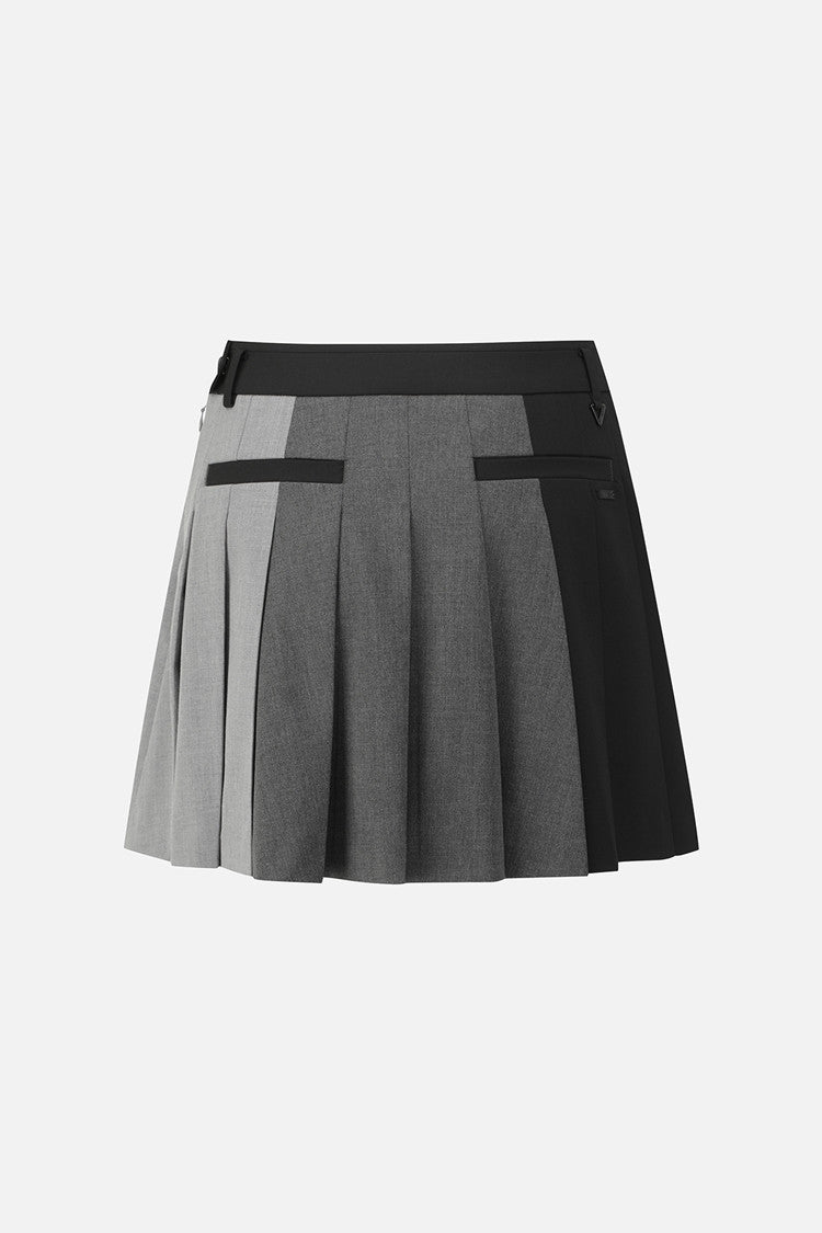 WMNS TRICOLOR PLEATED SK