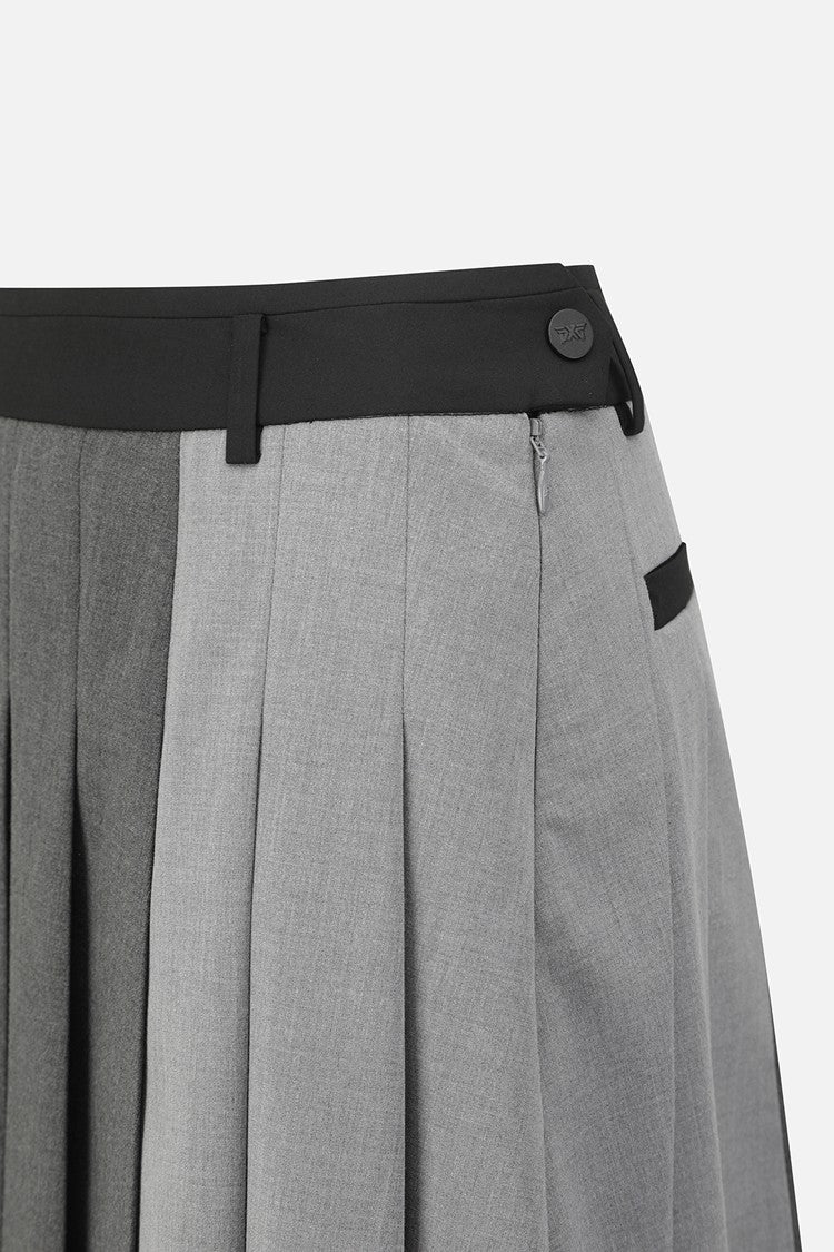 WMNS TRICOLOR PLEATED SK