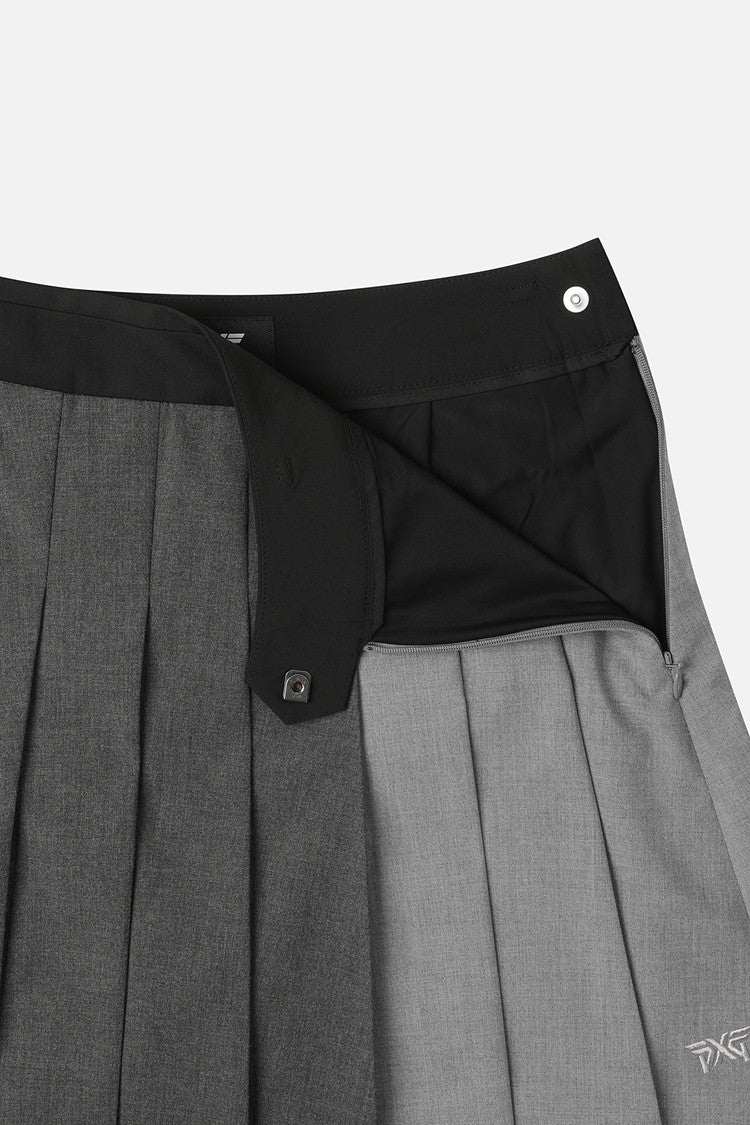 WMNS TRICOLOR PLEATED SK