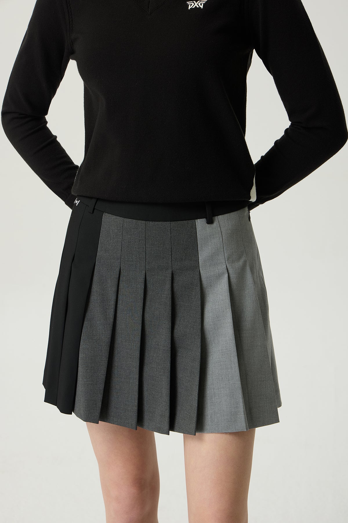 WMNS TRICOLOR PLEATED SK
