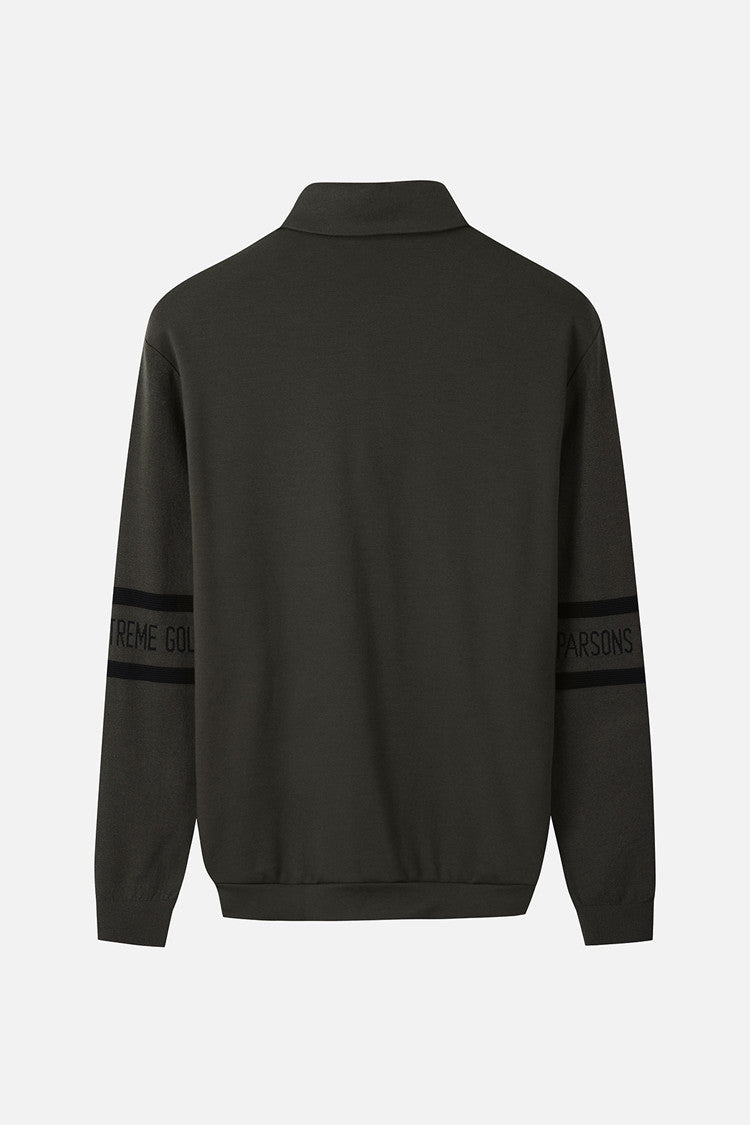 MNS RECON KNIT HYBRID COLLAR LS